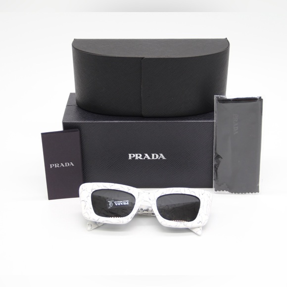 NEW PRADA PR13ZS 17D5S0 WHITE SUNGLASSES SPR13Z 17D-5S0 - Picture 13 of 13